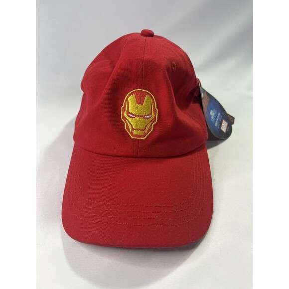 Culturefly Marvel Avengers Ironman Red Strap Back Hat New - Picture 1 of 9